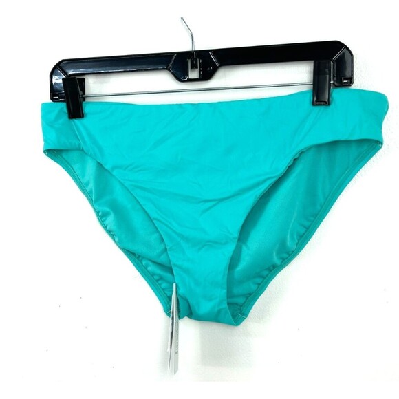 New Bleu Rod Beattie Women Sz 10 Blue Green Ruched Back Swimsuit Bikini Bottoms - Picture 3 of 12